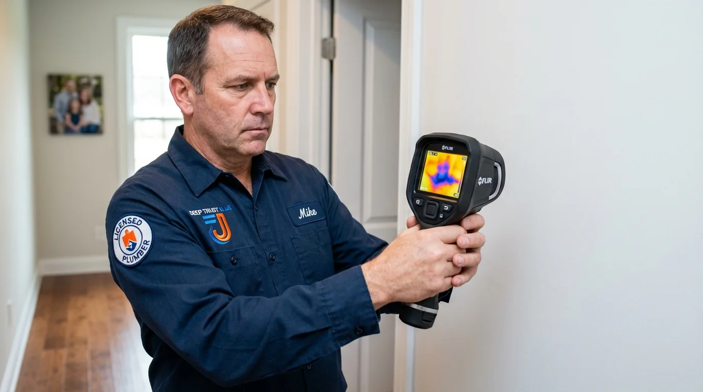 Thermal imaging leak detection by Johns Plumbing LLC in Mattoon